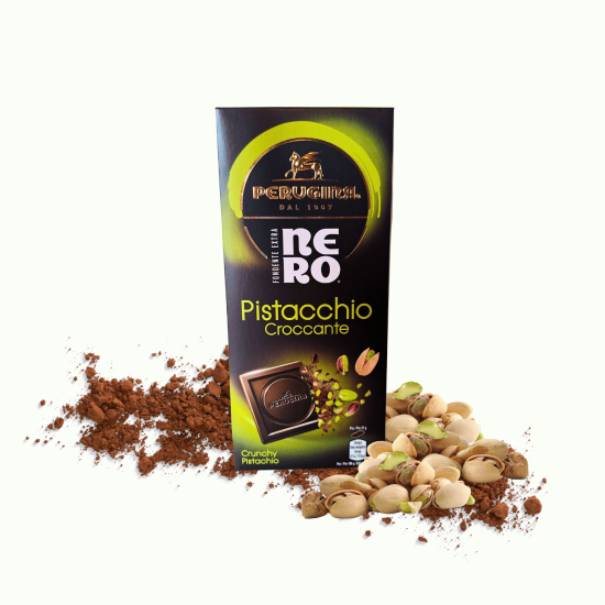 Gorzka czekolada z pistacjami 85g - Pistacchio Croccante NERO Perugina